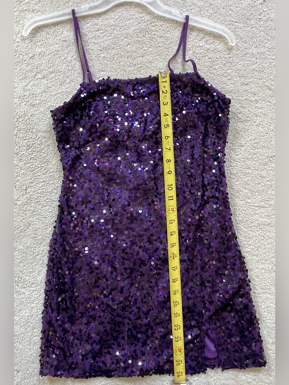 Wild Fable Purple Sequin Mini Slip Dress - Picture 2 of 5